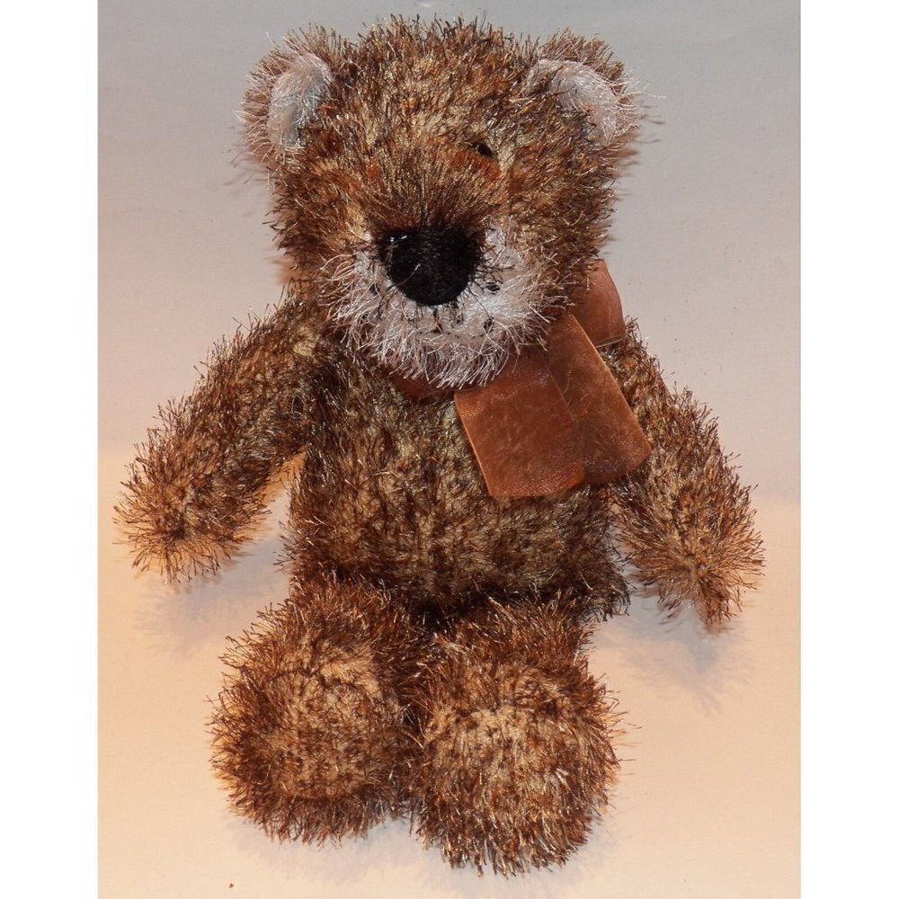 Chosun Lion Plush 15" Stuffed Animal Toy Leopard Cheetah Cat Brown Bow
